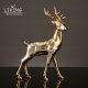 Home Decor Gold Pieces Living Room Interior Nordic Table Ceramic Craft Animal Ornaments Luxury Golden Elk Decoration Home Decor