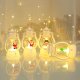 New Christmas Decoration Wind Lamp Lights Small Lamp Nightlight LED Electronic Candle Creative Ornaments Christmas Decorations