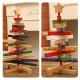 Home Decor Christmas Tree Ornament Christmas Wooden Tree Christmas Solid Wooden Tree