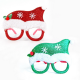 2024 New Design Christmas Party Glasses for Christmas Decoration, Santa Hats Snowman Glasses Frame Xmas Party Decorations