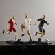 Modern Home Decoration Resin Figure Sculpture Crafts Football Player Ornaments