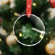 Honor Of Crystal Crystal Christmas Tree Hanging Ornaments Glass Pendants Sublimation Blank Crystal Glass Christmas Ornaments