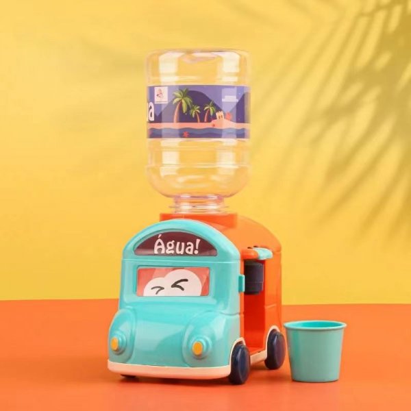 Mini Water Dispenser Baby Toy Drinking Water Cooler Lifelike Cute Small Train Children Cosplay Props Home Decor Ornament