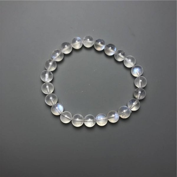 Fast shipping Natural 8mm 10mm 12mm Blue Moonstone ball bracelet crystal stone female fashion ornament