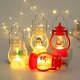 New Christmas Decoration Wind Lamp Lights Small Lamp Nightlight LED Electronic Candle Creative Ornaments Christmas Decorations