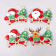 2024 New Design Christmas Party Glasses for Christmas Decoration, Santa Hats Snowman Glasses Frame Xmas Party Decorations